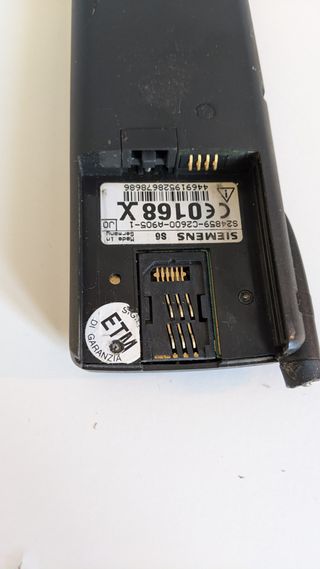 Siemens S6 Telefono Vintage GSM Nero