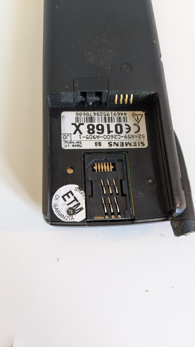 Siemens S6 Telefono Vintage GSM Nero
