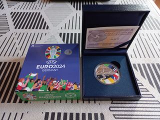 Moneda Plata UEFA Euro 2024 Alemania No hago envío