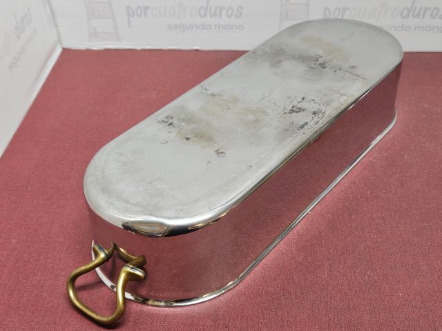 Besuguera de acero inoxidable y bronce - Cazuela