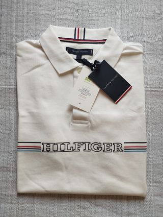 Camiseta Polo Tommy Hilfiger Blanca Talla M