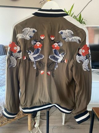 Chaqueta Bomber Sfera Bordada Talla L