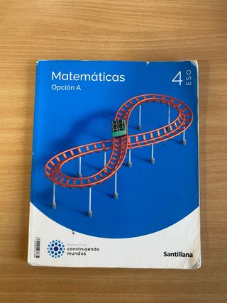 Libro mates A 4 ESO