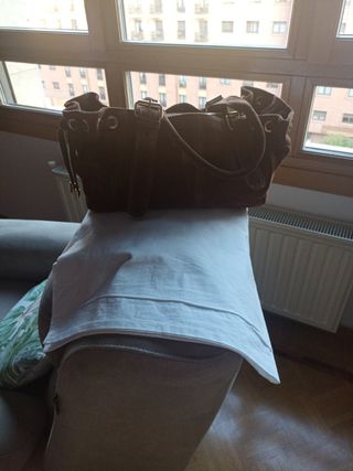 Bolso de ante marrón