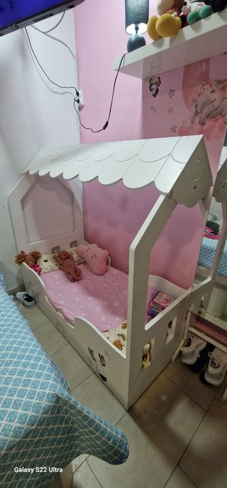Letto per bambini Montessori bianco
