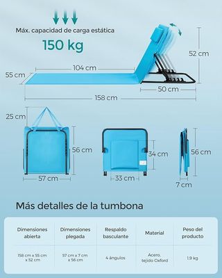Esterilla de piscina azul