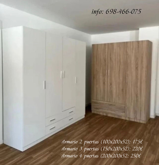 Oferton Armarios de 2, 3 y 4 Puertas en 3 COLORES