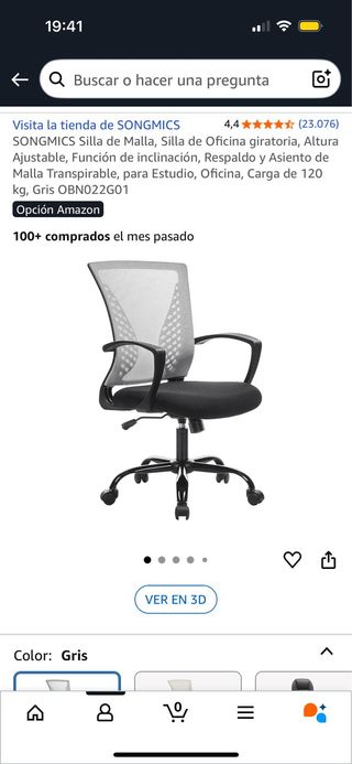 Silla giratoria Songmics