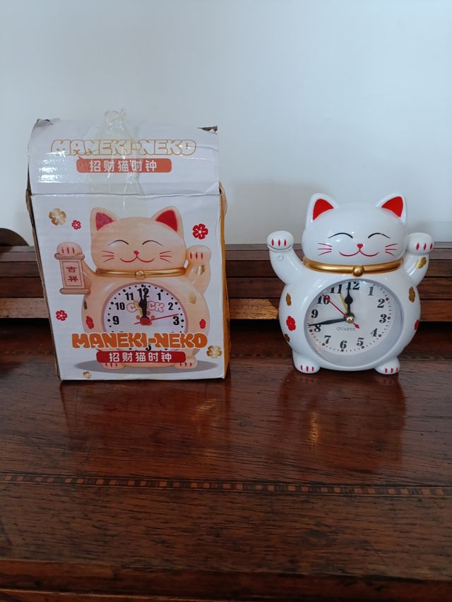 Sveglia Maneki-Neko Giapponese