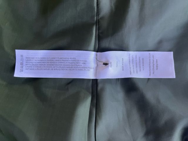 Chaqueta verde caqui