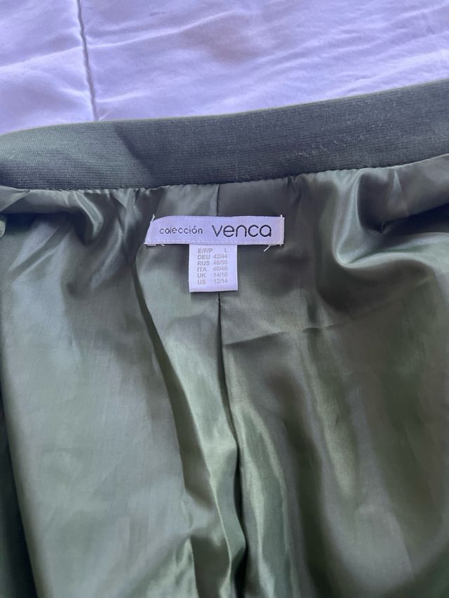 Chaqueta verde caqui