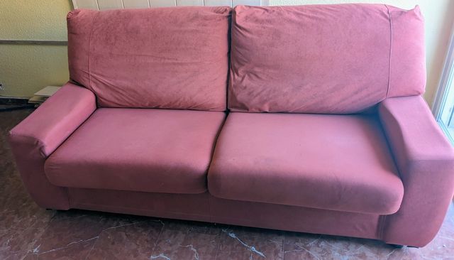 Sofá Cama matrimonio granate