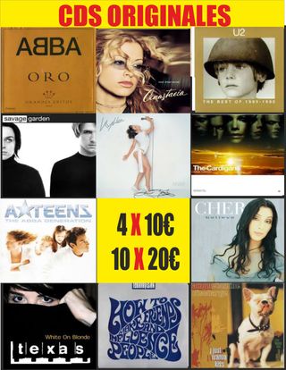 Lote CDs Originales Pop Rock Internacional