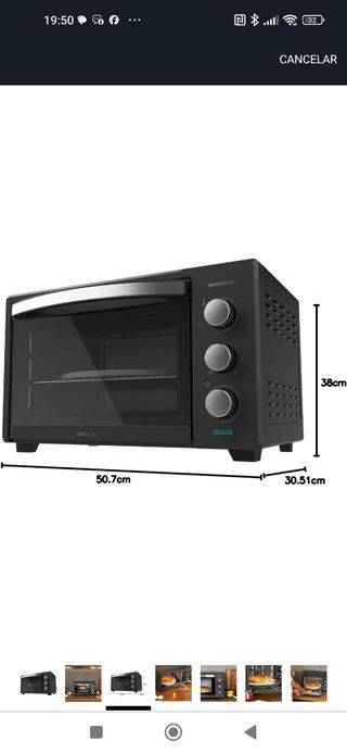 Horno Eléctrico Cecotec Bake & Toast
