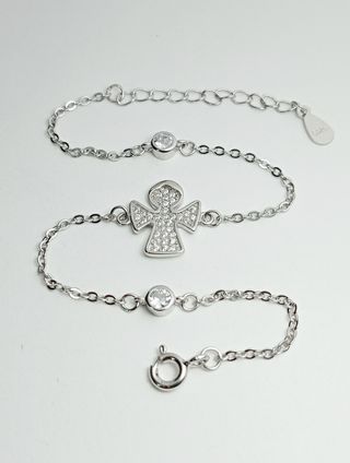 Pulsera Ángel de la Guarda Plata de Ley