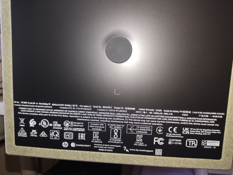 HP ENVY All-in-One 27-cp0001ns Intel i7 afbeelding 8