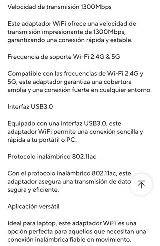 Adaptador USB WiFi Nuevo