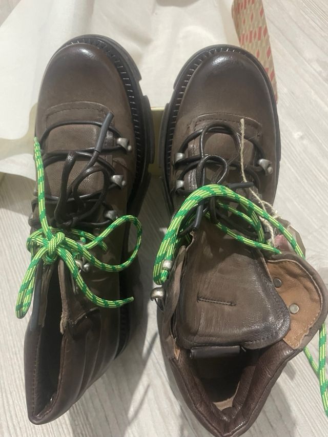 Anfibi A.S.98 Pelle Neri Tg 41