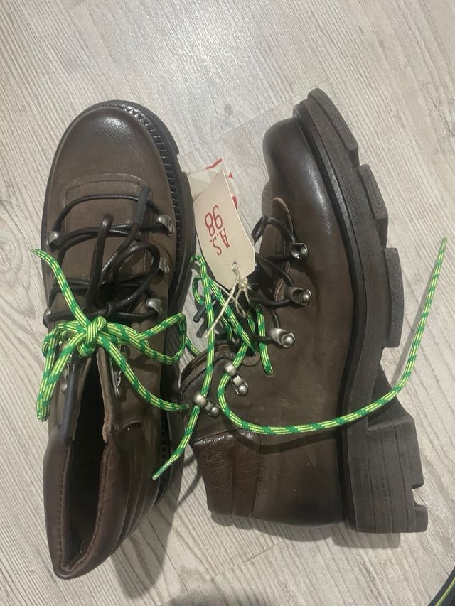 Anfibi A.S.98 Pelle Neri Tg 41