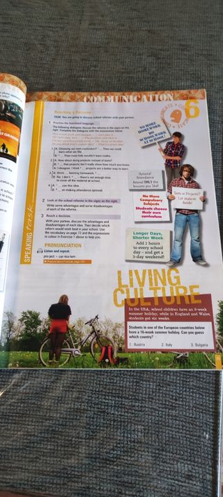 LIBRO INGLES LIVING ENGLISH 1 BACH SB ED.14 Burlin