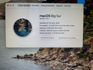 MacBook Air 2017 Plata