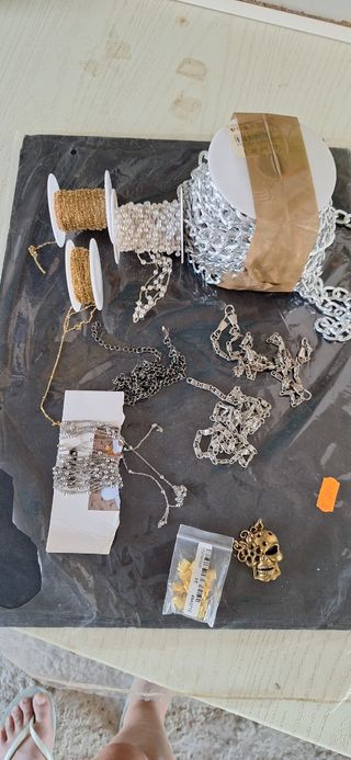 Cadenas Acero Inoxidable Oro y Plata