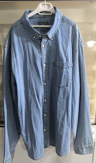 Camisa Vaquera Hombre Primark Azul Talla XXXL