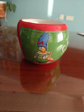 Taza Simpsons Navideña Cerámica