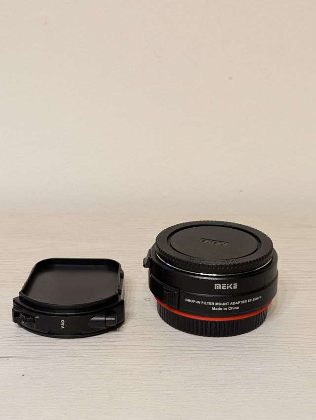 Adaptador Meike EF-EOS R con Filtro V-ND