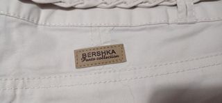 Shorts Bershka T36 con cinturón trenzado