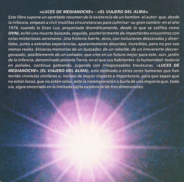 Libro LUCES DE MEDIANOCHE - UFOLOGÍA CANARIAS