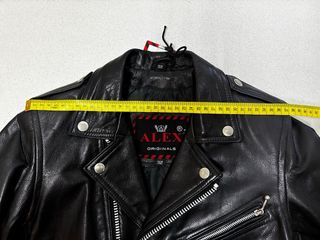 Chaqueta de cuero Alex para niño 8-9 años - Negra
