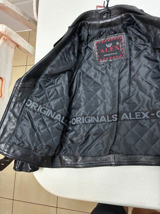 Chaqueta de cuero Alex para niño 8-9 años - Negra