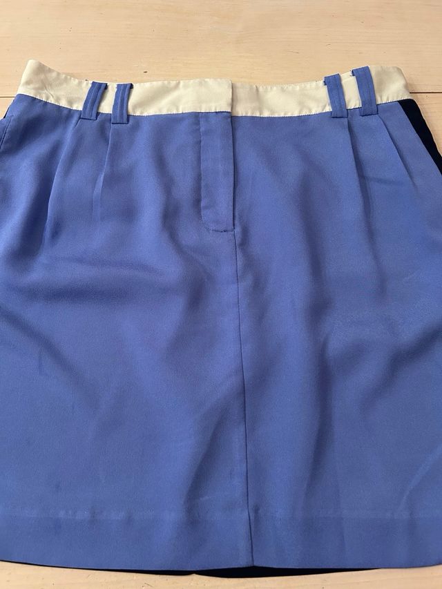 Conjunto Caramelo Top y Pantalón Azul