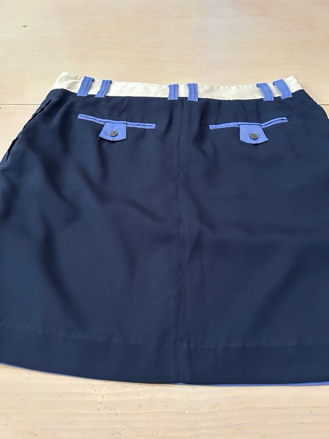 Conjunto Caramelo Top y Pantalón Azul