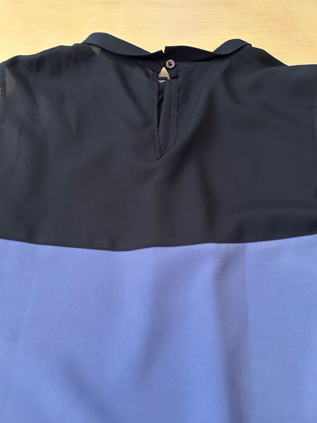 Conjunto Caramelo Top y Pantalón Azul