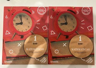 Libros de matemáticas de primero de la eso