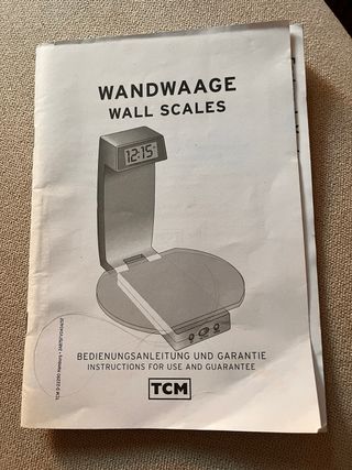 Báscula de cocina digital TCM