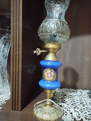 Lume anni '30 Murano blu e oro