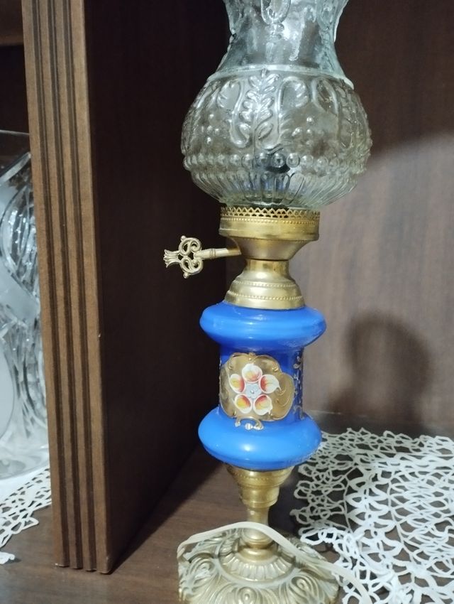 Lume anni '30 Murano blu e oro