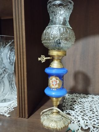 Lume anni '30 Murano blu e oro