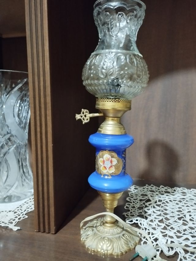 Lume anni '30 Murano blu e oro