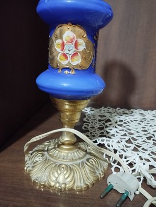 Lume anni '30 Murano blu e oro