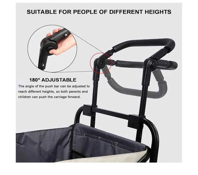 Manija para carrito de transporte