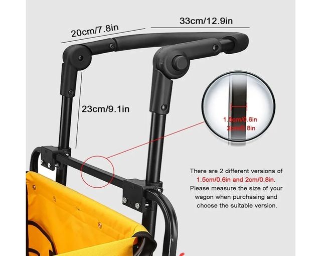 Manija para carrito de transporte