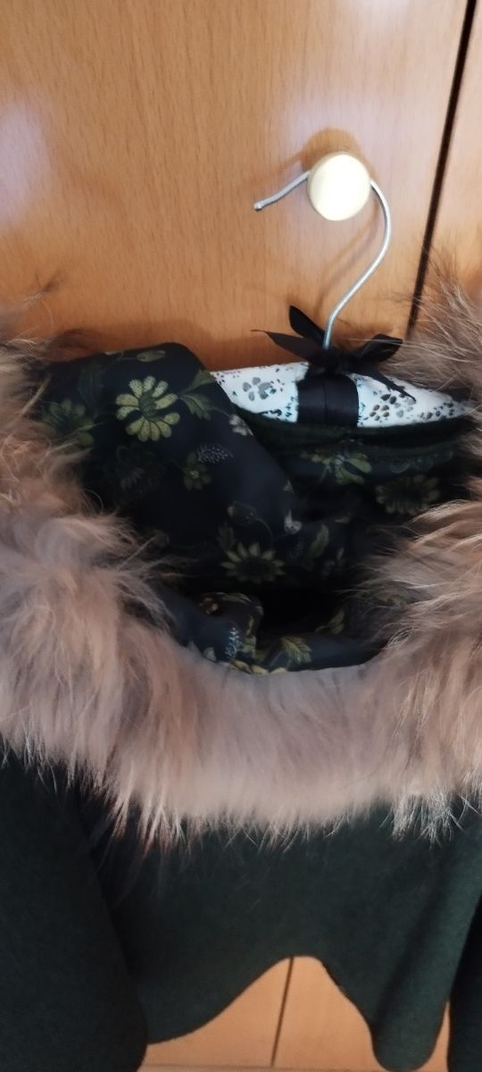 Capa juvenil chica talla M verde