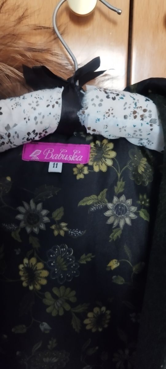 Capa juvenil chica talla M verde