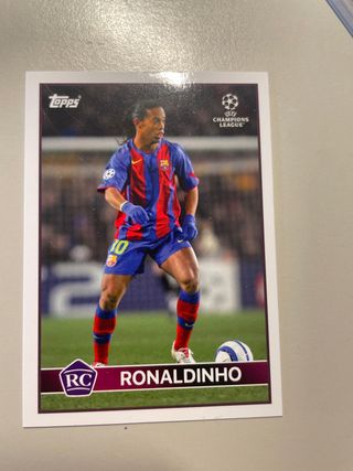 Tarjeta Rookie Ronaldinho FC Barcelona Champions