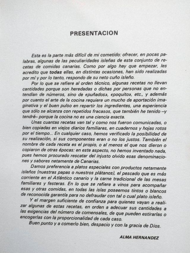 Libro RECETARIO PRÁCTICO DE COCINA CANARIA