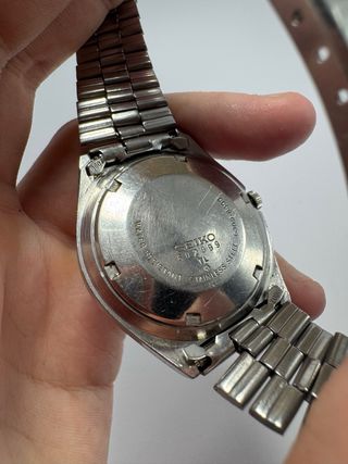 Reloj Seiko Automático Vintage Plata Blanco 